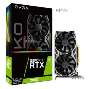 EVGA 6 GB GeForce RTX2060 KO ULTRA GAMING Dual Fans, VGA Graphic Card