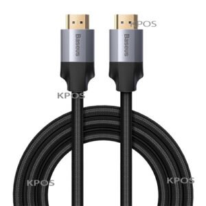 BASEUS ENJOYMENT SERIES 4KHD MALE TO 4KHD MALE ADAPTER CABLE 2M DARK GRAY