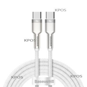 BASEUS DATA CABLE TYPE C TO TYPE C 1M WHT