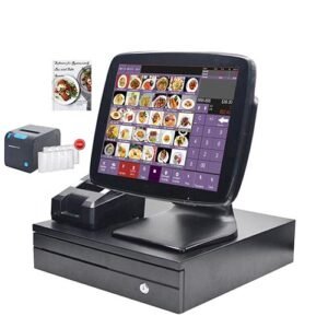 FirstPOS 12in Touch Screen POS Cash Register Till System Fast Food Restaurant