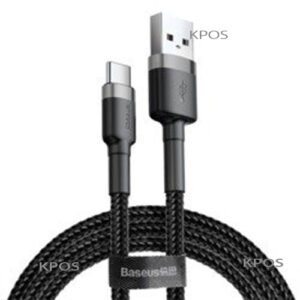 BASEUS CAFULE CABLE USB FOR TYPE-C 2A 2M GRAY+BLACK