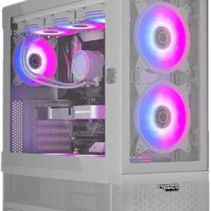 Twisted Minds Minimalist -04 Mid Tower Gaming Case – White