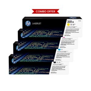 HP 201A Black Cyan Magenta Yellow Toner Combo Pack – All-in-One Printing Solution