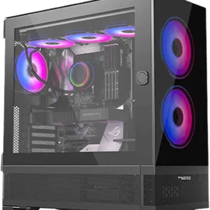 Twisted Minds Minimalist -04 Mid Tower Gaming Case – Black