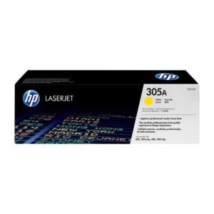 HP 305A Yellow CE412A Toner – Original LaserJet Yellow Toner for Bright Prints