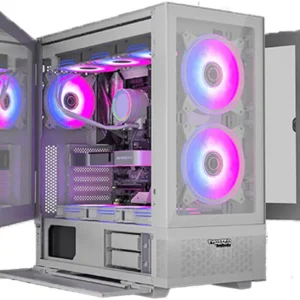 Twisted Minds Minimalist -04 Mid Tower Gaming Case – White