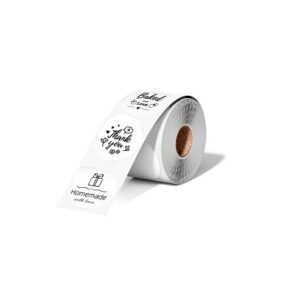 50mm x 50mm Round Direct Thermal Barcode Label – High-Quality Labels in Kuwait