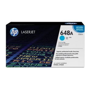 HP 648A Cyan CE261A Toner – Original LaserJet Cartridge for Vivid Cyan Prints