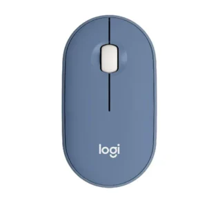 Logitech Pebble M350 Wireless/Bluetooth Mouse – Blue/Grey