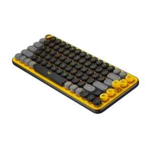 Logitech POP Keys Wireless Mechanical Emoji Keyboard, Arb/Eng -Blast Yellow