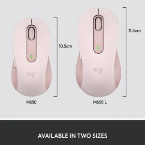 Logitech Signature M650 Wireless BT Mouse (Sixe-S/M)-Pink