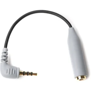 BOYA BY-CIP2 3.5mm Microphone Cable 3.5mm TRS to TRRS Adapter for Smartphones.