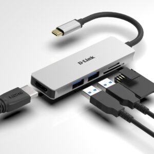 D-Link 5-in-1 USB-C Hub with HDMI and SD/microSD Card Reader