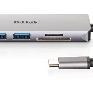 D-Link 5-in-1 USB-C Hub with HDMI and SD/microSD Card Reader