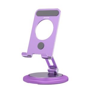 Porodo 360° Rotating Mobile & Tablet Stand (Purple)