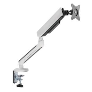 Twisted Minds Single Monitor Arm With RGB Lighting -White (Supports Curve Screen)