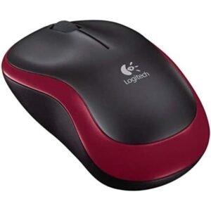 Logitech Mouse M185 Wireless Nano – Red